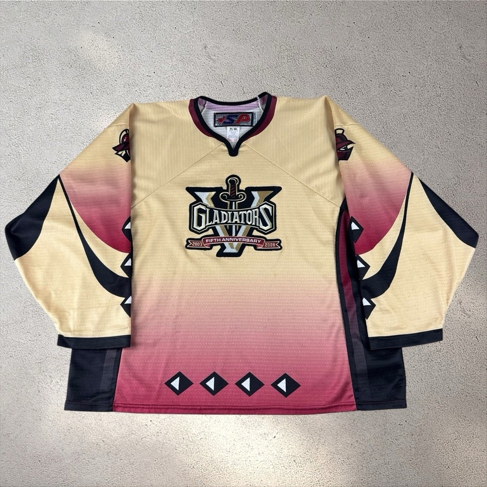 Gwinnett Gladiators Fifth Anniversary SP Hockey Jersey Men's‎ 2XL ECHL Atlanta
